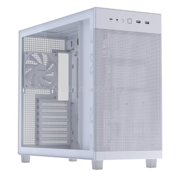 ASUS Ház Prime AP303, Tápegység nélkül, Fehér, Üvegfalú