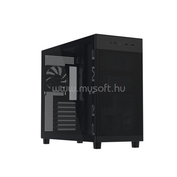 ASUS Ház Prime AP303, Tápegység nélkül, Fekete, Üvegfalú
