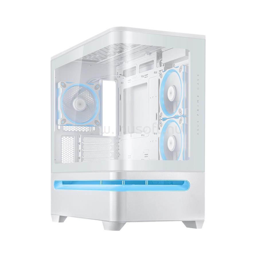 ASUS Prime AP202 fehér (táp nélküli) ablakos ARGB mATX ház
