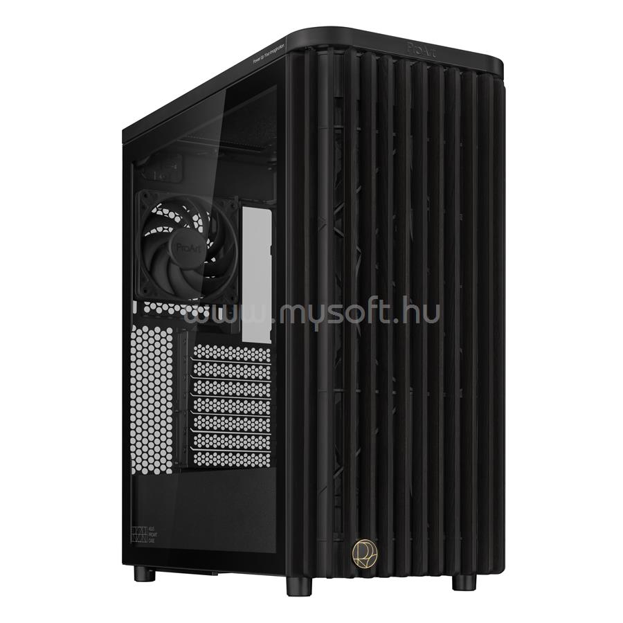 ASUS ProArt PA401 Wood Edition (táp nélküli) ablakos ATX ház