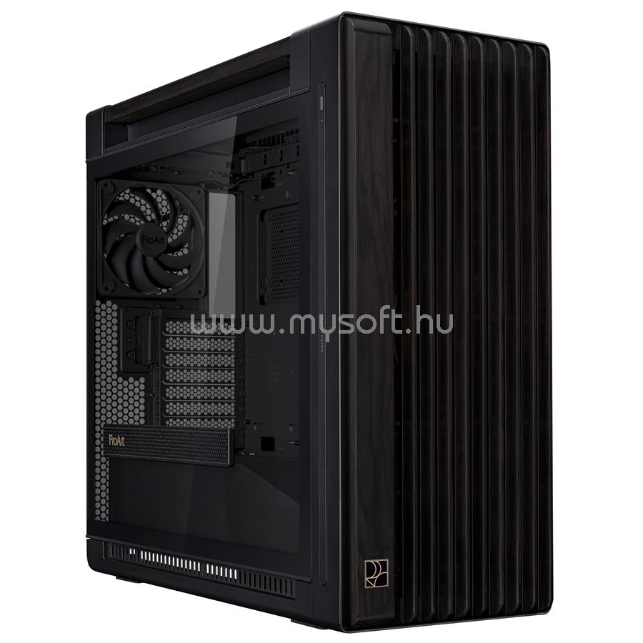 ASUS ProArt PA602 Wood fekete (táp nélküli) ablakos E-ATX ház
