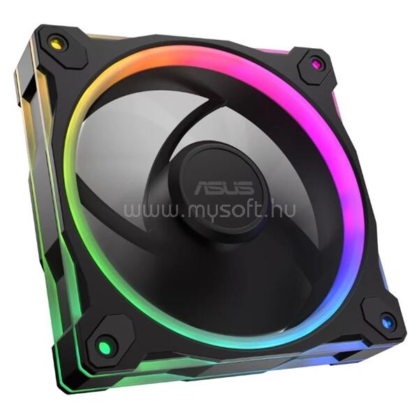 ASUS Rendszerhűtő Ventilátor Prime MR120 ARGB Reverse, 12cm (3db), fekete