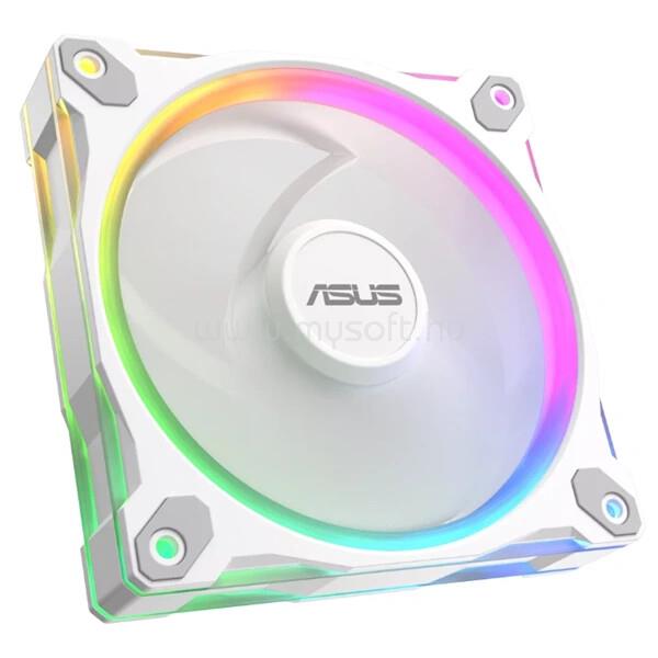ASUS Rendszerhűtő Ventilátor Prime MR120 ARGB Reverse, 12cm, fehér