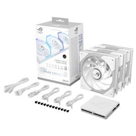 ASUS Rendszerhűtő Ventilátor ROG EURUX GR120 ARGB Reverse, 12cm (3db), fehér GR120-1R/WT/3_IN_1 small