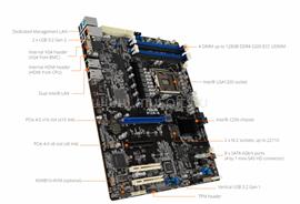 ASUS szerver alaplap P12R-E Xeon E-2300 (LGA1200, ATX) 90SB0A90-M0UAY0 small