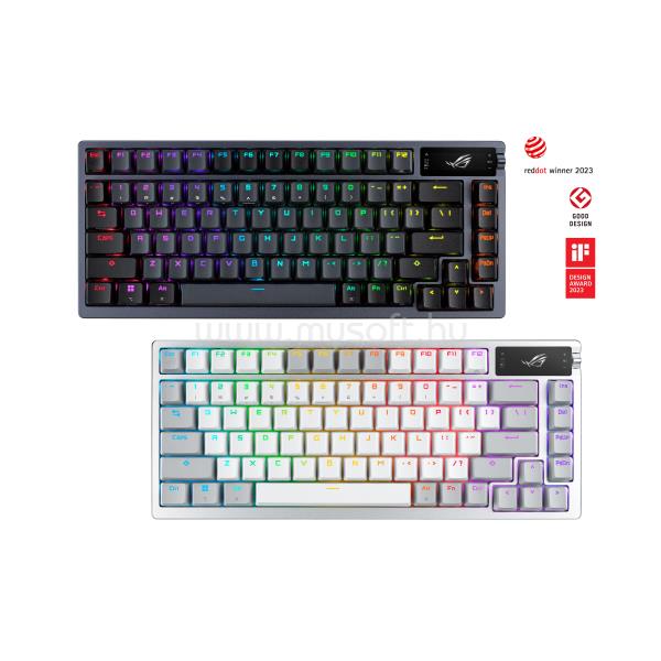 ASUS Vezetékes / Vezeték Nélküli Billentyűzet ROG AZOTH USB, Fekete, Mechanikus