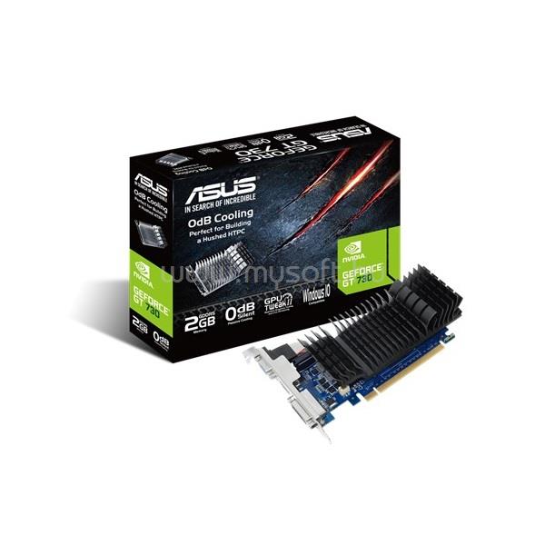 ASUS Videokártya nVidia GT730-SL-2GD5-BRK 2GB DDR5 Low Profile Passzív