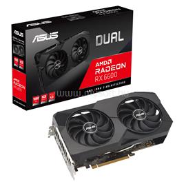 ASUS Videokártya AMD Radeon RX 6600 8GB GDDR6 DUAL-RX6600-8G-V2 small