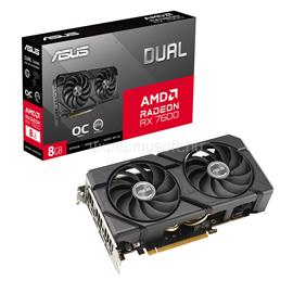 ASUS Videokártya AMD Radeon RX 7600 Dual EVO 8GB GDDR6 OC DUAL-RX7600-O8G-EVO small