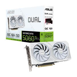 ASUS Videokártya nVidia RTX 5060 Ti Dual White 16GB GDDR7 OC DUAL-RTX5060TI-O16G-WHITE small