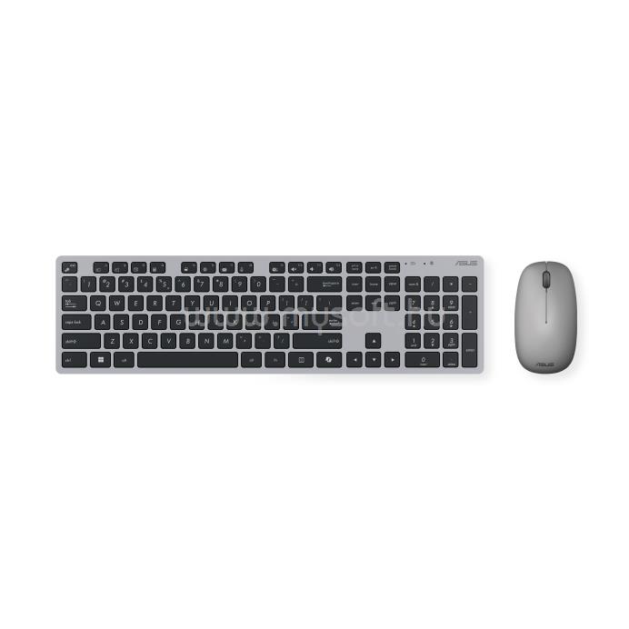 ASUS W5000 vezeték nélküli billentyűzet + egér (magyar, szürke)