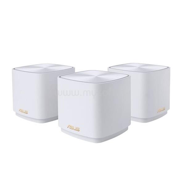 ASUS ZenWiFi AX Mini XD4 fehér vezeték nélküli wi-fi rendszer (3-pack)