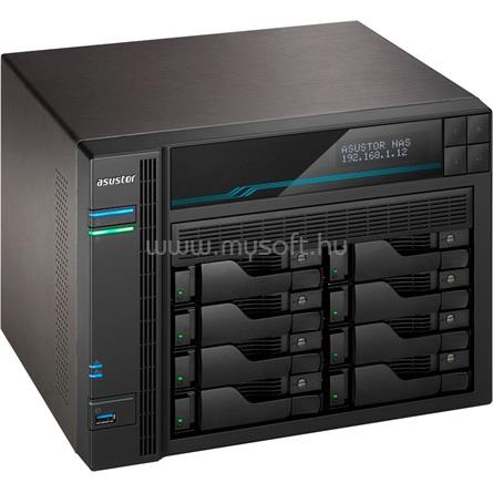 ASUSTOR NAS 8 fiókos LOCKERSTOR 8 AS6508T 4x2.1GHz, 8GB DDR4, 2x10GbE, 2x2.5GbE, 2xUSB3.2