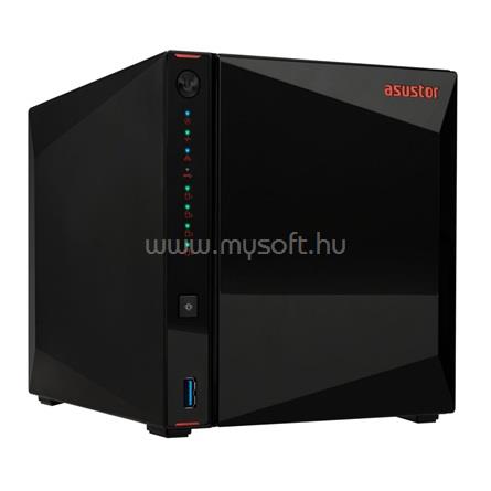 ASUSTOR NAS 4 fiókos NIMBUSTOR 4 Gen2 AS5404T 4x2,0GHz, 4GB DDR4, 2x2.5GbE, 3xUSB3.2, 1xHDMI