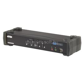 ATEN 4 portos KVM switch, (billentyűzet, video, egér) elosztó, DVI elosztó és USB 2.0 Hub CS1784A-AT-G CS1784A-AT-G small