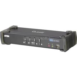 ATEN 4 portos KVM switch, (billentyűzet, video, egér) elosztó, és USB 2.0 Hub CS1764A-AT-G CS1764A-AT-G small