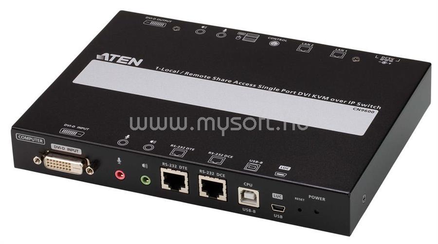 ATEN KVM Over IP Switch 1-Port / Remote Share Access Single port DVI (CN9600-AT-G)