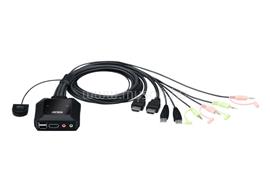ATEN KVM Switch 2PC USB + kábel CS22H small