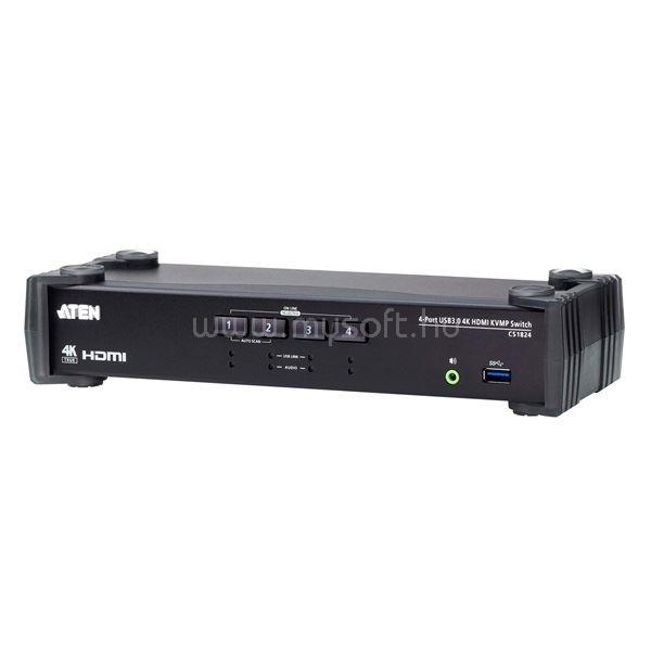 ATEN KVMP Switch USB 3.2 Gen1 4K HDMI 4 port (CS1824-AT-G)