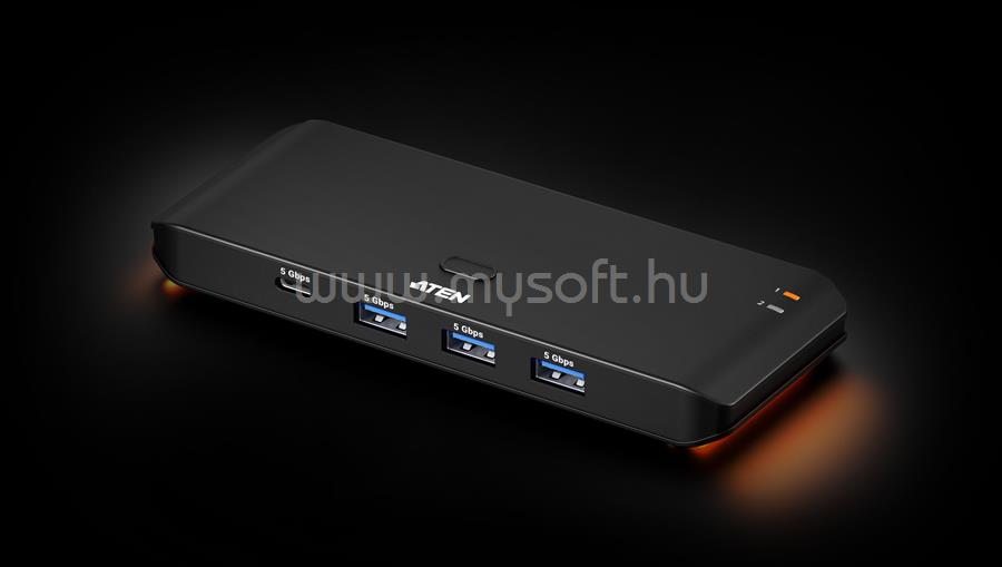 ATEN US4324-AT 2 x 4 USB 3.2 Gen 1 Sharing Switch