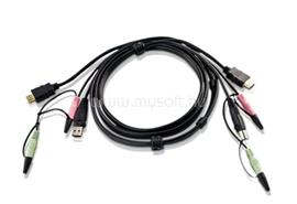 ATEN USB HDMI KVM Cable with Audio 1,8m Black 2L-7D02UH small