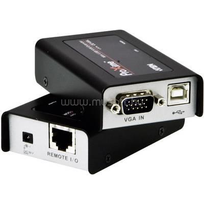ATEN VGA, USB 2.0 KVM extender jelerősítő, jeltovábbító RJ45 csatlakozással 100 m-ig CE100-AT-G