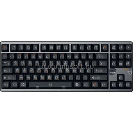 ATK HEX80 TKL Owlab Ti mechanikus gamer vezetékes billentyűzet amerikai angol lokalizáció (sötétszürke)
