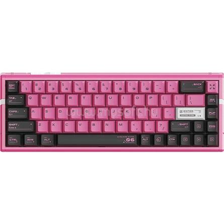 ATK RS6 Ultra Sakura Warrior  USB-C angol gaming mechanikus billentyűzet rózsaszín-fekete