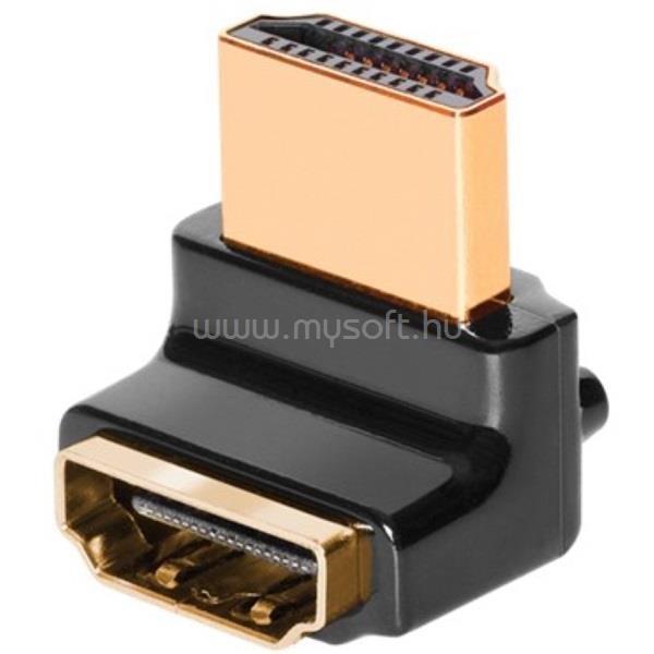 AUDIOQUEST HDM90W HDMI Type A aljzat - Type A aljzat aranyozott csatlakozós 90 fokos adapter