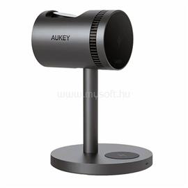 AUKEY LC-MC311A MagFusion 3-in-1 Pro Qi2 aktív hűtésű vezeték nélküli töltőállomás 15W (szürke) LC-MC311A small