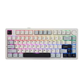 AULA F75 mechanikus gamer vezeték nélküli billentyűzet amerikai angol lokalizáció (fehér-kék) AU-F75-15 small