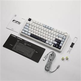 AULA F75 mechanikus gamer vezeték nélküli billentyűzet amerikai angol lokalizáció (fehér-kék) AU-F75-15 small