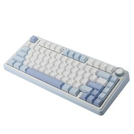 AULA F75 mechanikus gamer vezeték nélküli billentyűzet amerikai angol lokalizáció (fehér-világoskék) AU-F75-19 small