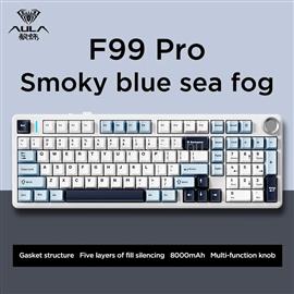 AULA F99 PRO Vezeték Nélküli Mechanikus Gamer Billentyűzet - Fehér-Kék AU-F99S-2 small