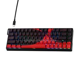 AULA WIN68 HE MAX Magnetic Switch mechanikus gamer vezetékes billentyűzet amerikai angol lokalizáció (fekete-piros) AU-WIN68HE-3 small