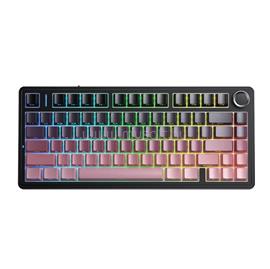 AULA F75 mechanikus gamer vezeték nélküli billentyűzet amerikai angol lokalizáció (fekete-bordó) AU-F75-5 small