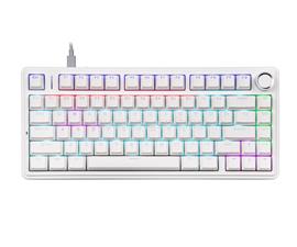 AULA F75 mechanikus gamer vezetékes billentyűzet amerikai angol lokalizáció (fehér-kék) AU-F75-W1 small