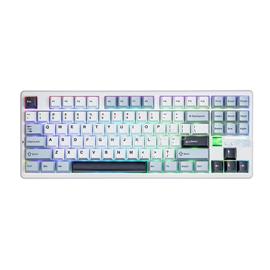 AULA F87 PRO V2 mechanikus gamer vezeték nélküli billentyűzet amerikai angol lokalizáció (fehér-kék) AU-F87PV2-WB small