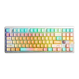 AULA F87 PRO V2 mechanikus gamer vezeték nélküli billentyűzet amerikai angol lokalizáció (Tropical Edition) AU-F87PV2-TRE small