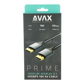 AVAX AV901 PRIME DisplayPort 2.1/40Gbps 16K/60Hz AV kábel, 2m 5999574480514 small