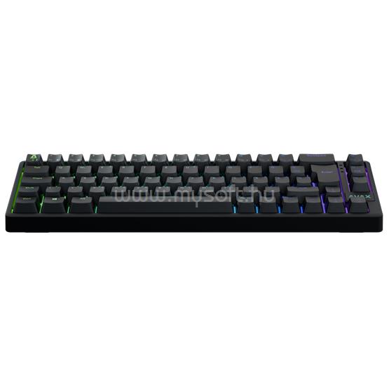 AVAX GM01 65% RGB mechanikus Outemu barna switch vezetékes billentyűzet (magyar, fekete)