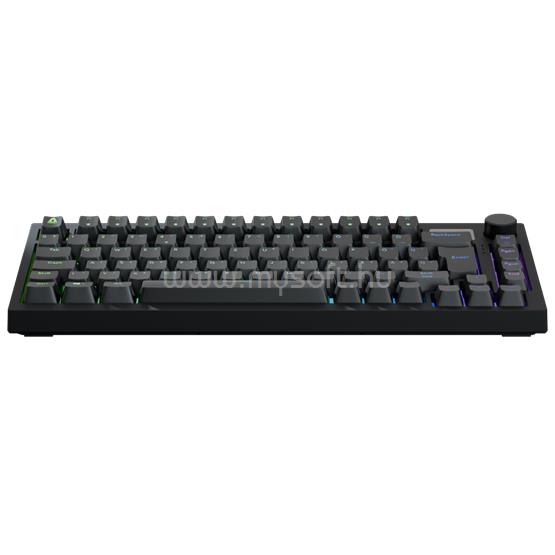 AVAX GM02 75% Gasket RGB mechanikus Outemu piros switch vezetékes billentyűzet (magyar, fekete)