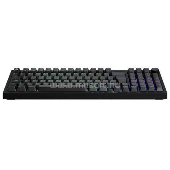 AVAX GM03 98% Gasket RGB mechanikus Outemu barna switch vezetékes billentyűzet (magyar, fekete)