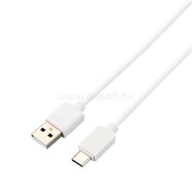 AVAX CB103W PURE USB A-Type C kábel, 2.1A, fehér - 1m 5999574480002 small