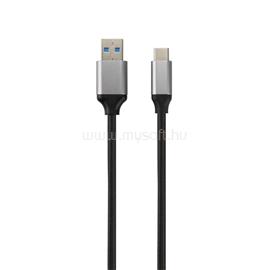 AVAX CB301G STEELY 1,5m 3A USB A-Type-C gyorstöltő sodorszálas acélszürke adat- és töltőkábel CB301G small