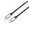 AVAX CB302G STEELY 1,5m 60W Type-C gyorstöltő sodorszálas acélszürke adat- és töltőkábel CB302G small