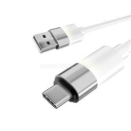 AVAX CB312 GLOWY 1m 18W USB-A - USB-C gyorstöltő kábel (fehér) AVAX_CB312 small