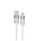 AVAX CB312 GLOWY 1m 18W USB-A - USB-C gyorstöltő kábel (fehér) AVAX_CB312 small