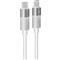 AVAX CB316 GLOWY 60W USB-C gyorstöltő kábel, fehér - 1m AVAX_CB316 small