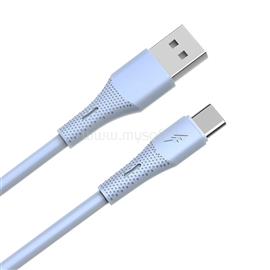 AVAX CB3302 18W USB-A - USB-C gyorstöltő szilikon kábel, 1.5 m, világoskék AVAX_CB3302 small
